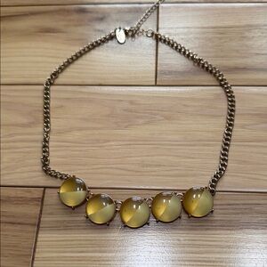 Elegant Gold Necklace with Yellow Accents